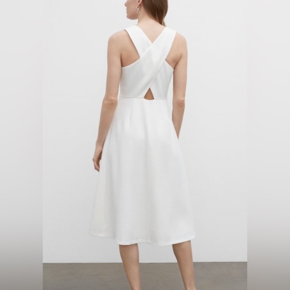 Club Monaco Cross Back Sleeveless A-Line Dress